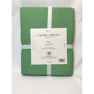 Laura Ashley Esme Tablecloth Absinthe Green 60”x 84”  NWT For 6 - 8 People